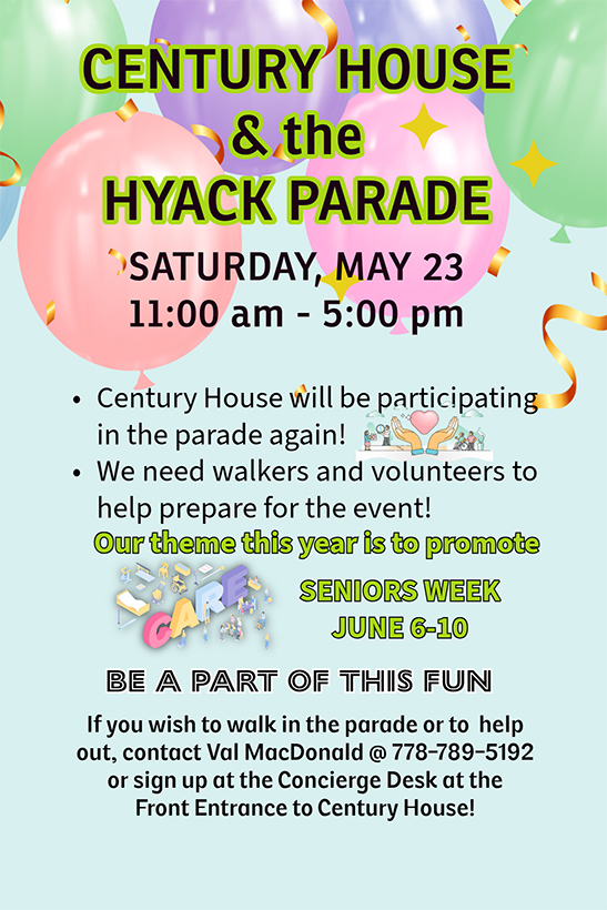 details of Hyack Parade for our team