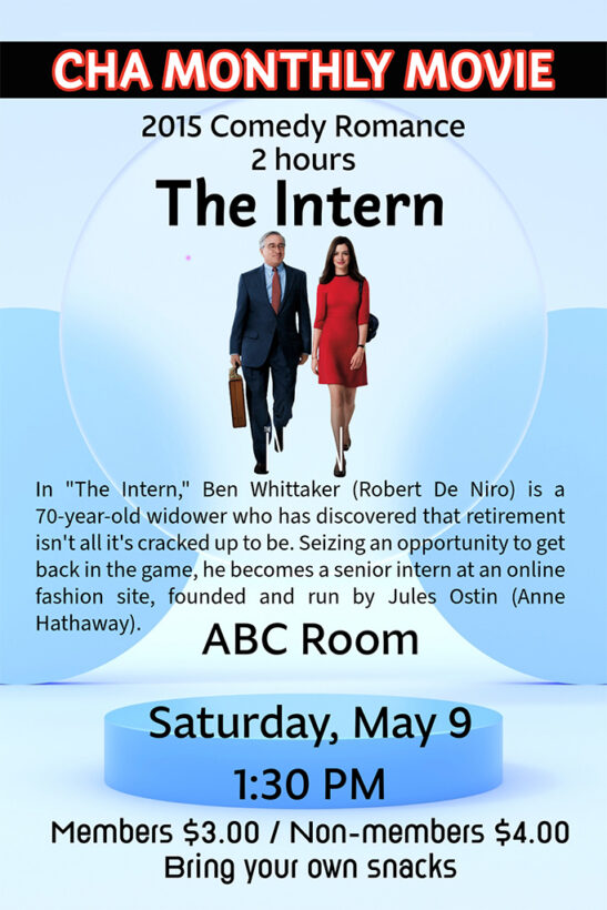 movie details for "The Intern"